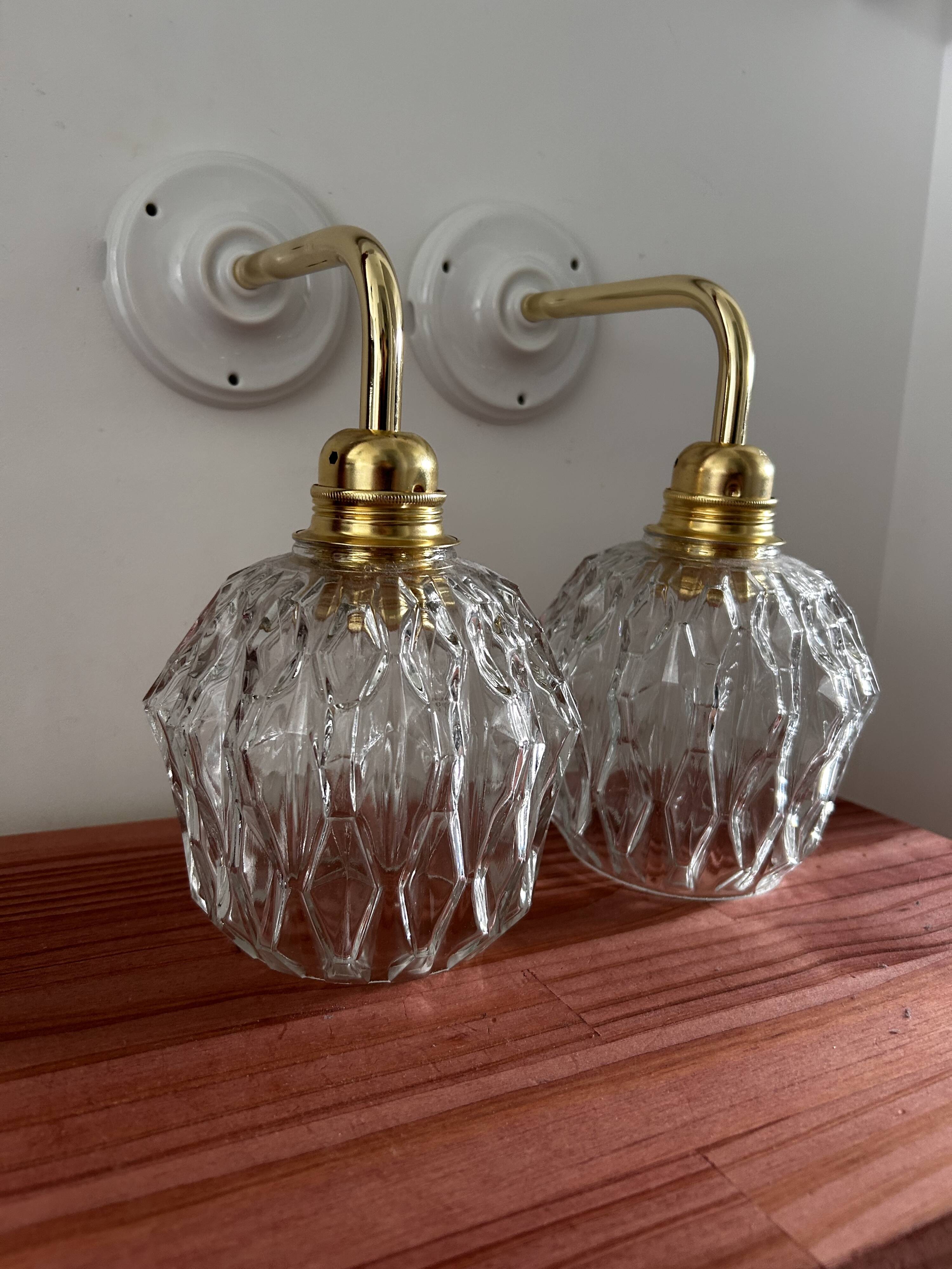 Pair of vintage wall lights