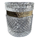 Cylindrical box – Crystal and gilded bronze