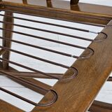 1960-70s, Danish design by Farstrup Stolefabrik, reupholstered rocking chair.