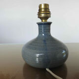 Sandstone lamp, signed, 60s