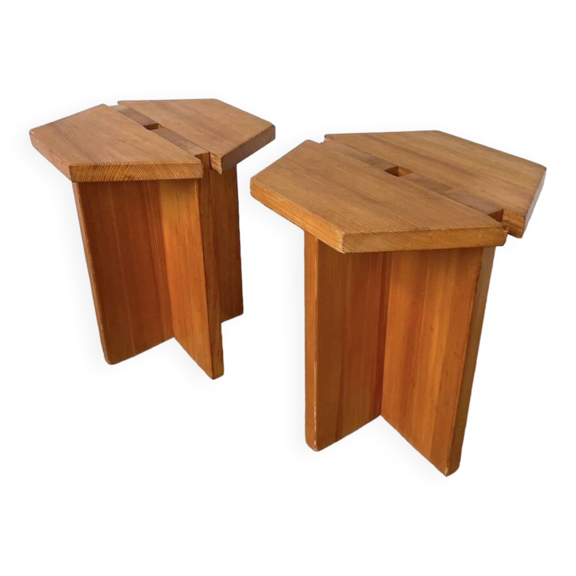 Pair of René Martin stools