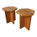 Pair of René Martin stools