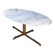 Super Malta marble and brass dining table, Roche Bobois, 1980s