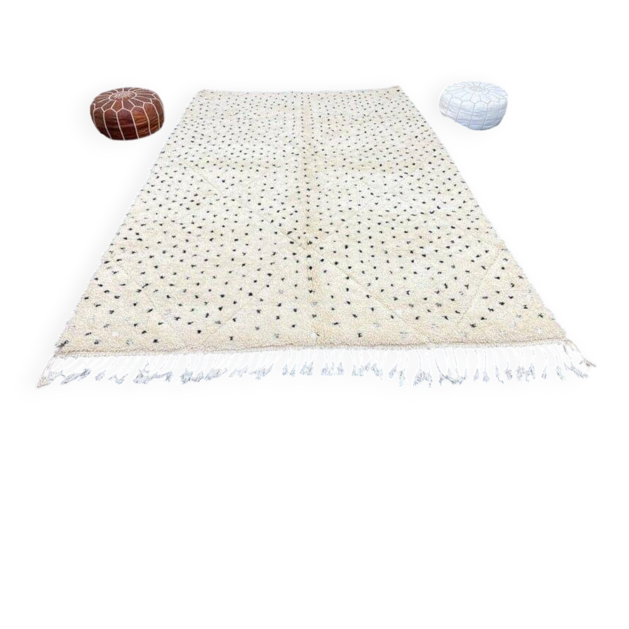 Handmade pure wool rug, size 2/3 m.