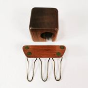 Mid century teak pipe stands, Sweden, 1960s.