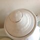 White porcelain coffee service with golden flowers / vintage 50s-60s