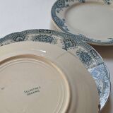 3 mismatched old plates