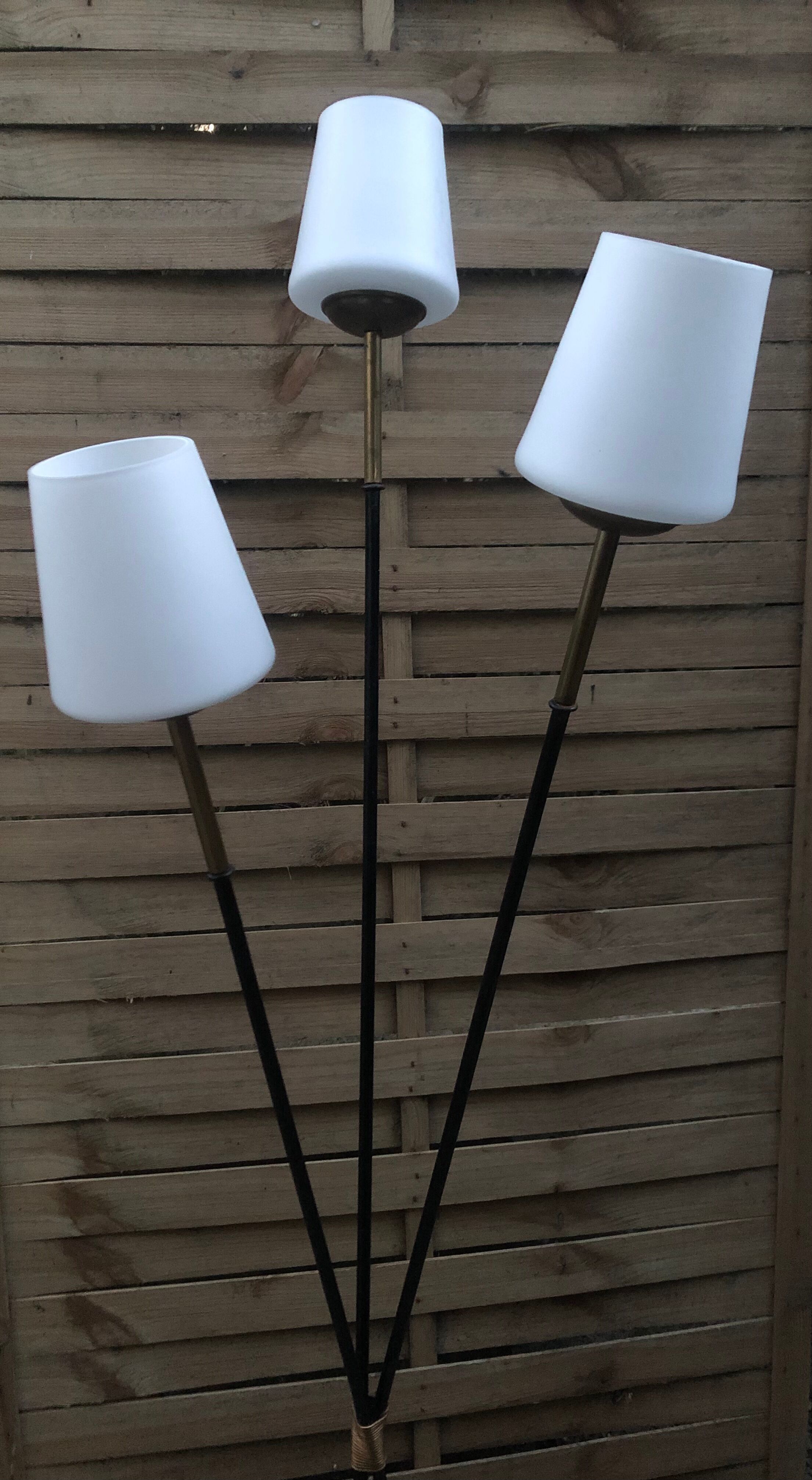 Vintage floor lamp 3 burners 60s