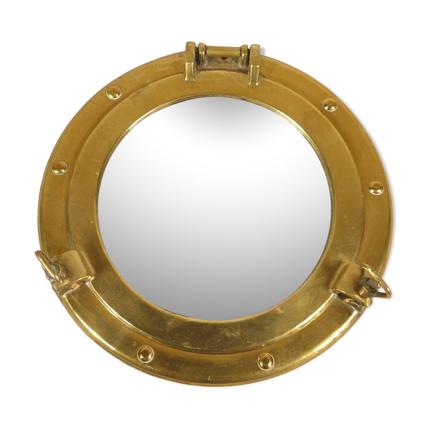 Mirror porthole in brass 25 cm