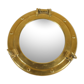 Mirror porthole in brass 25 cm