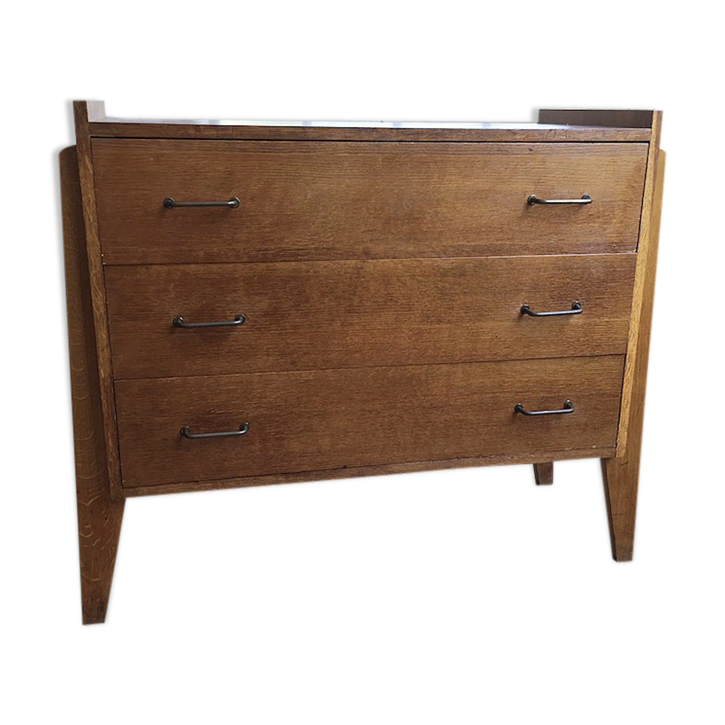 Vintage chest of drawers gilded oak