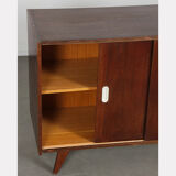 Dark oak chest of drawers designed by Jiri Jiroutek, model U-452, 1960