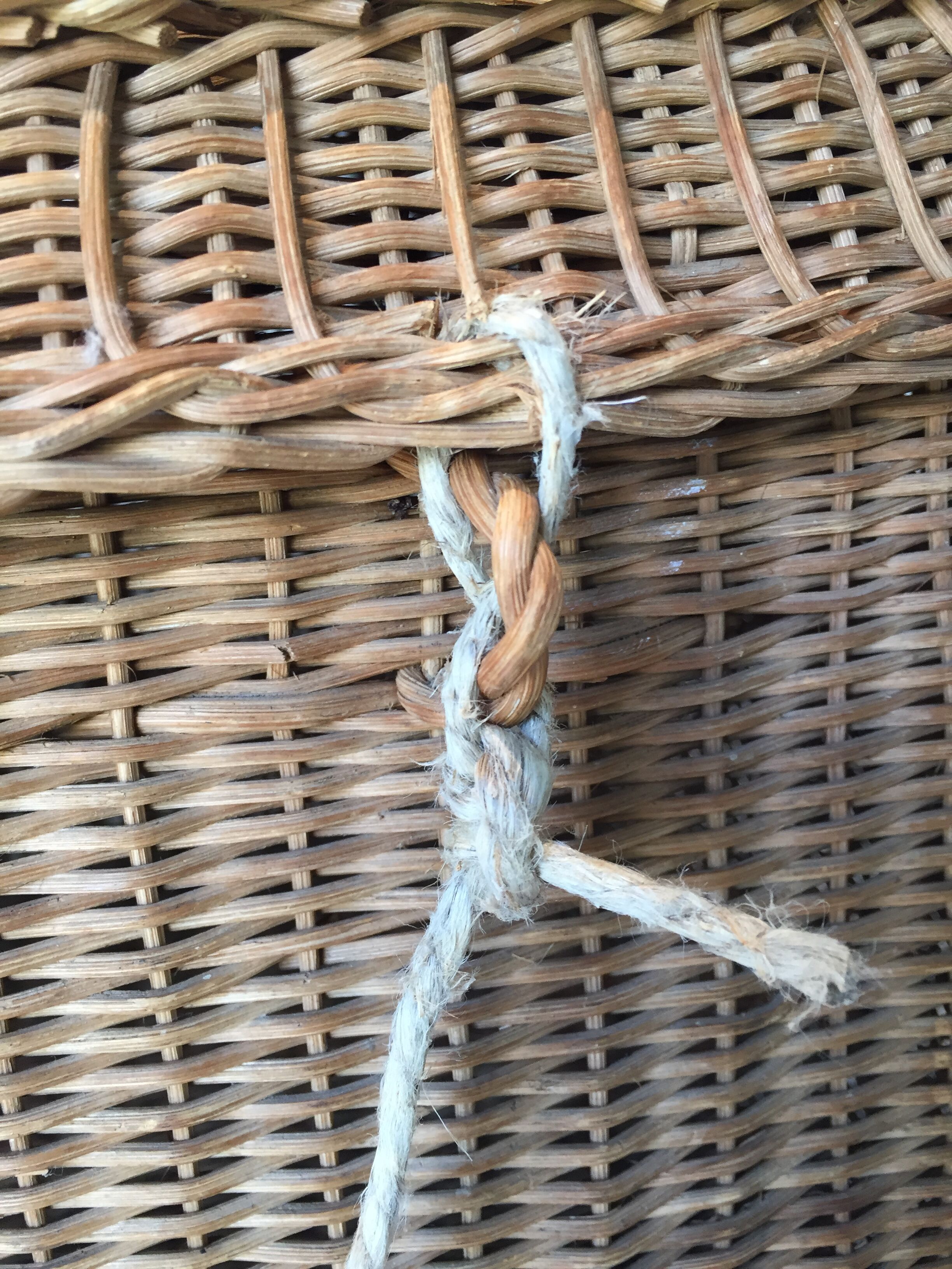 Wicker basket or box to the 1950s couture