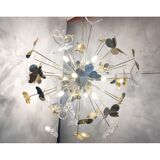 Lustre en verre de Murano et laiton