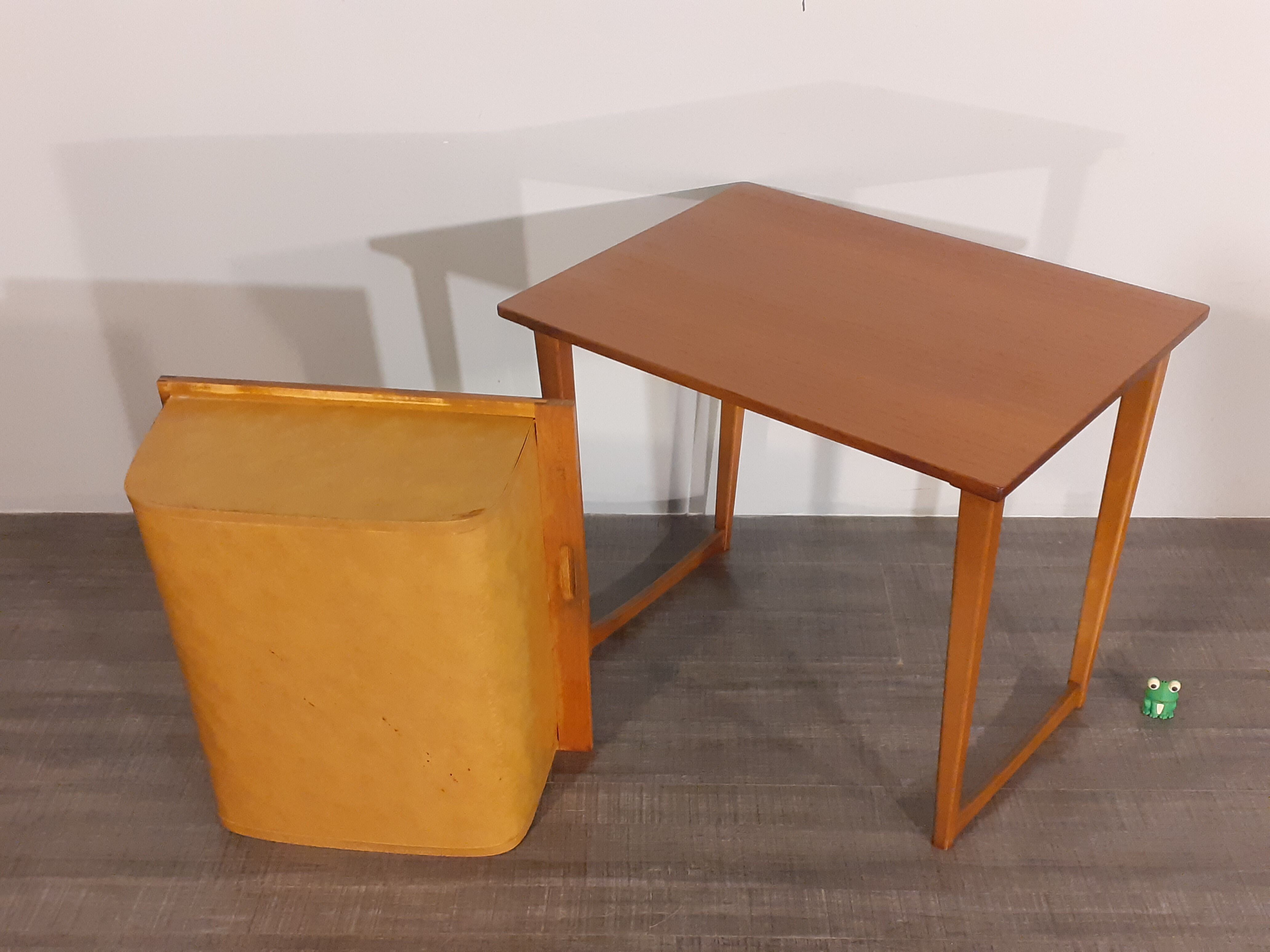 Norwegian teak and leather designer, 1960