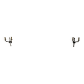 Pair of Empire style wall sconces — Gilded bronze