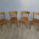 Set of 4 chairs bistros 50s /60