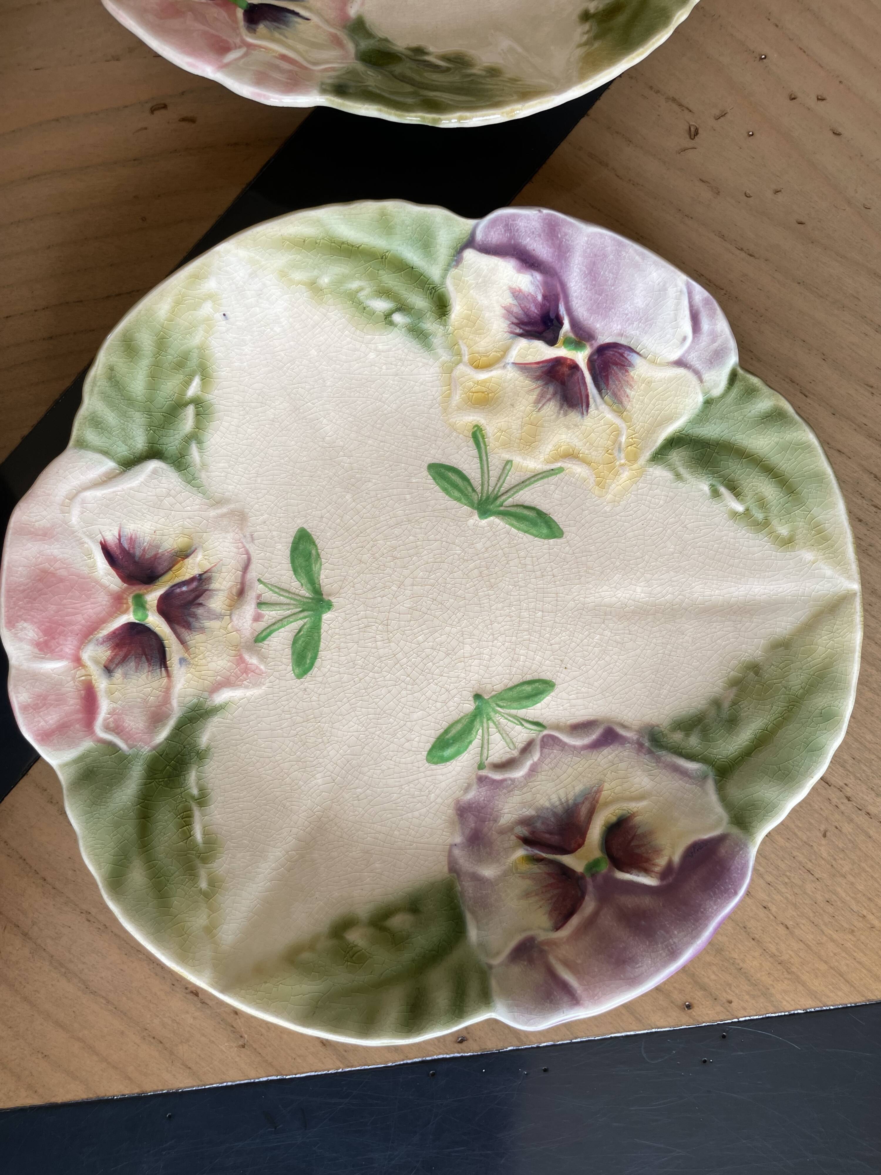 Set of 6 dessert plates in earthenware