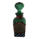 Old Emerald Green Leather Whiskey Bottle Carafe
