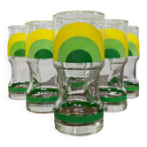 Série de 6 verres vintage Italy