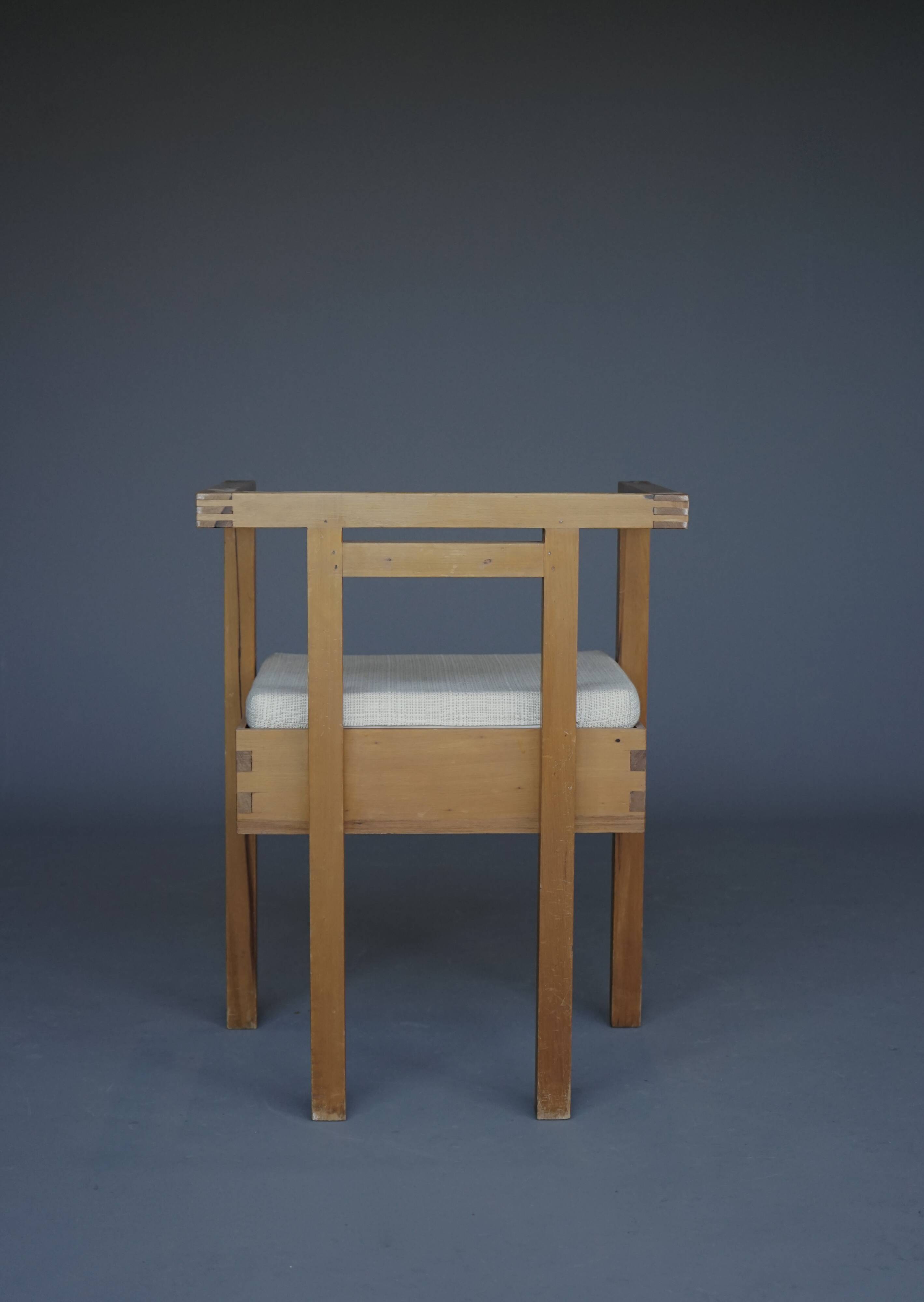 Dutch Design Architects Side Chair in pine, 1960s