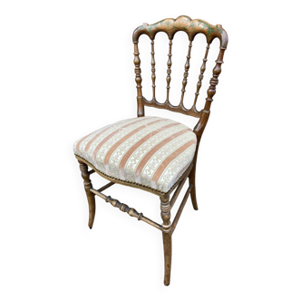 Napoleon III theater chair gilded wood 1860s Vintage valet