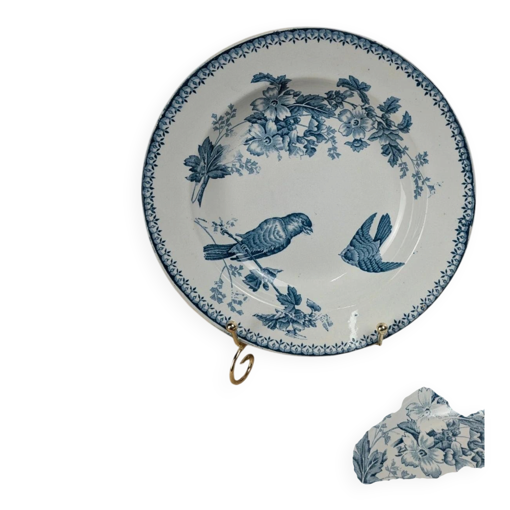 Set of 2 deep plates Longwy – Mésange model