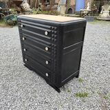 Art deco oak chest of drawers from the 50s revamp