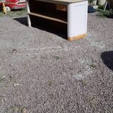 Grey painted fir counter