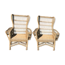 Armchairs for garden in rattan