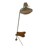 Vintage tripod floor lamp with shelf
