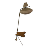 Lampadaire tripied vintage avec tablette