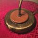 lampe de chevet laiton bois et verre 1970 a 80 ,trace d usage normal, photo