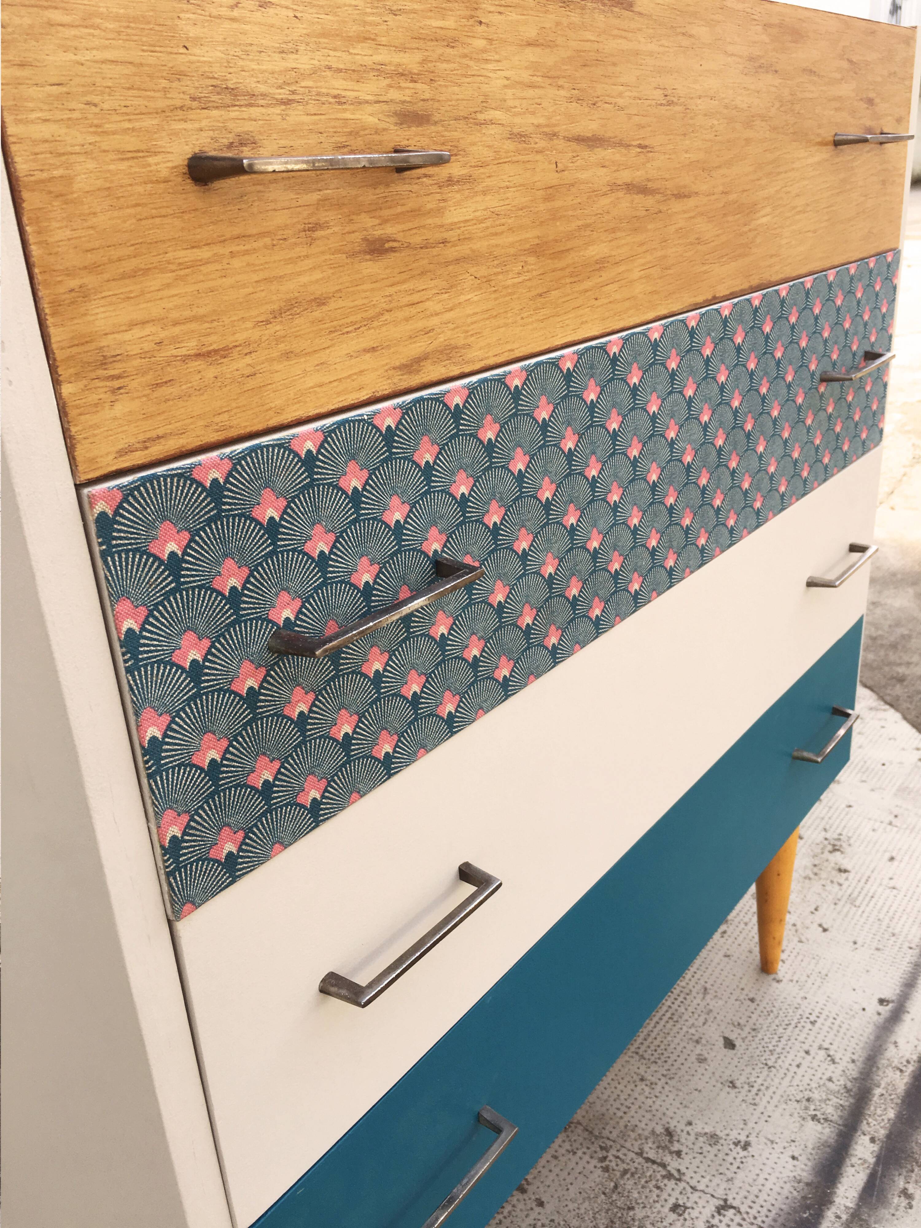 Commode coiffeuse rétro années 60
