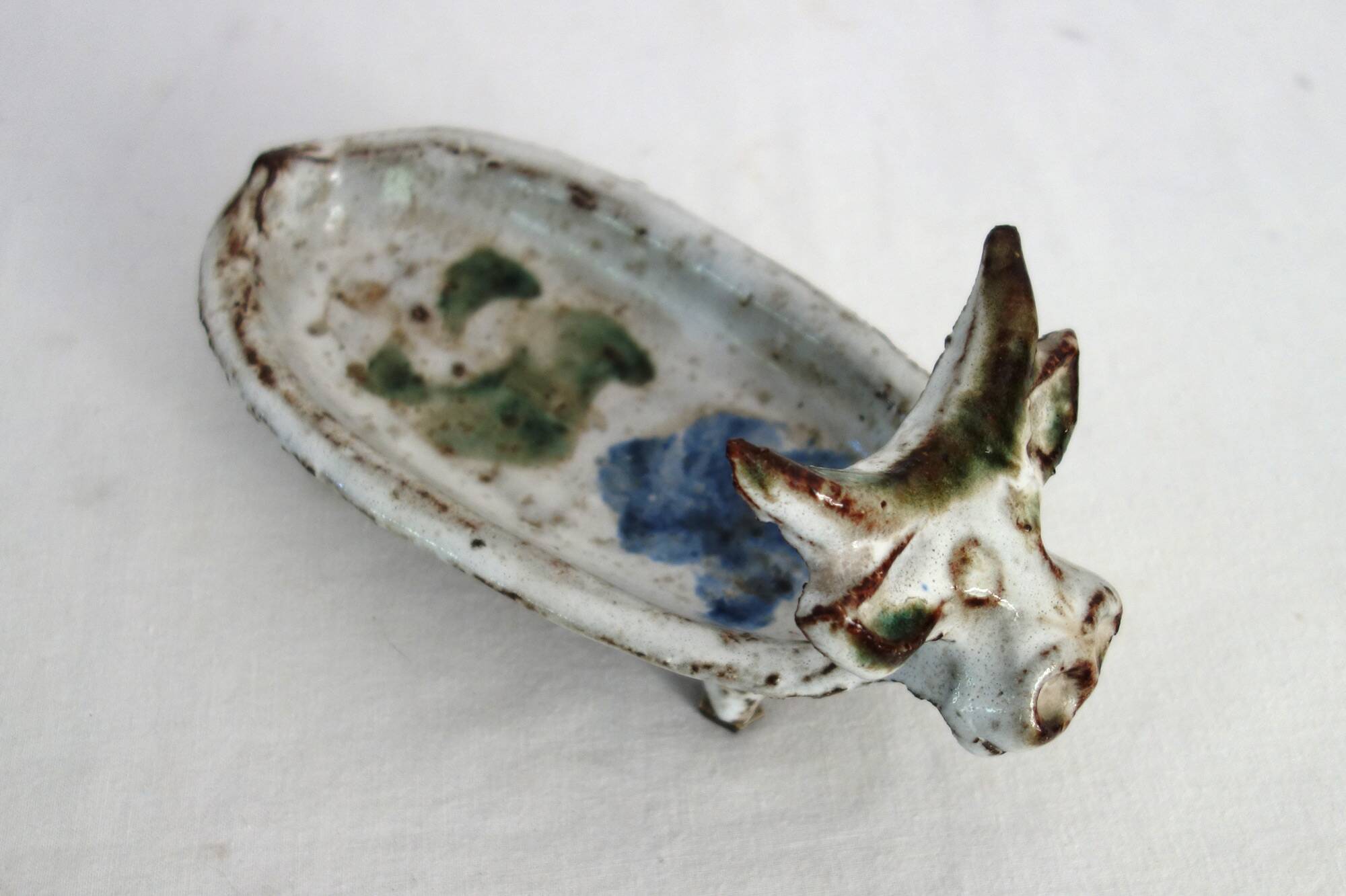 Zoomorphic ceramic pocket emptier by Albert Thiry, 1960