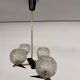 Lampe Suspension Maison Arlus 4 feux design français année 60