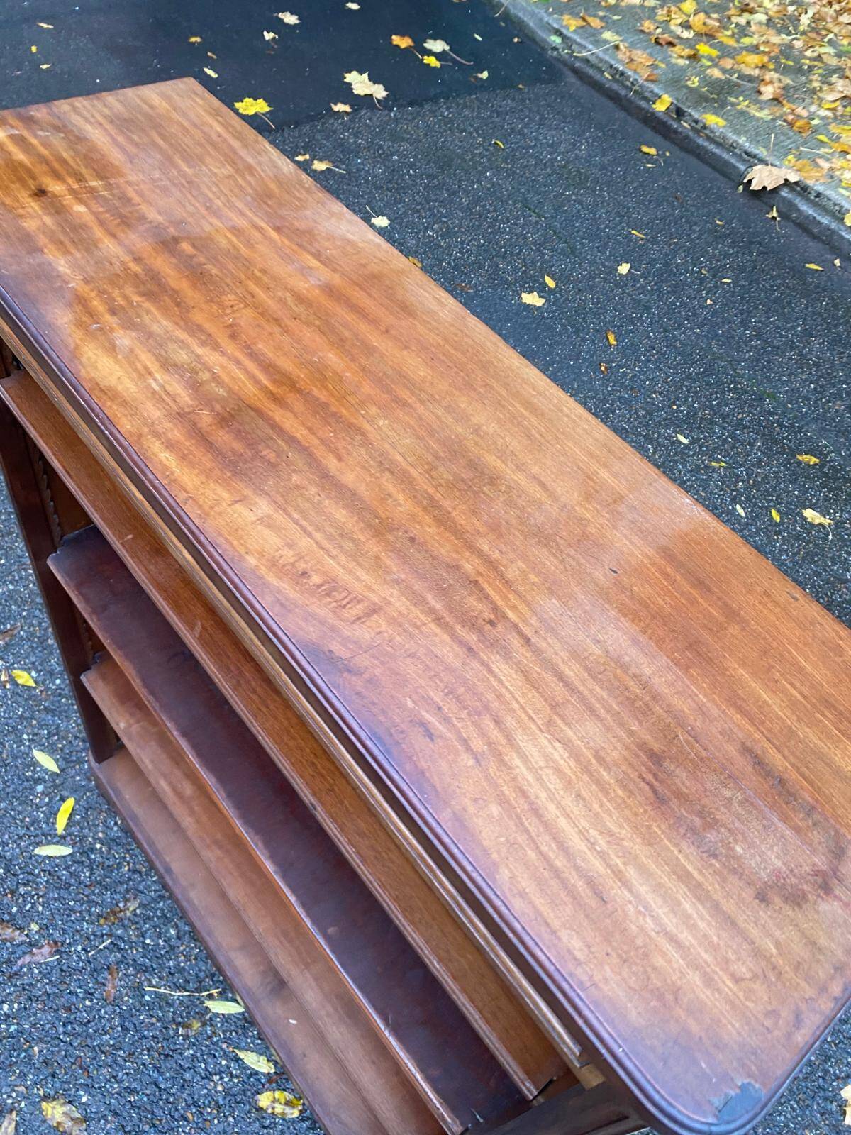 Vintage 18th Century Solid Mahogany Bookshelf