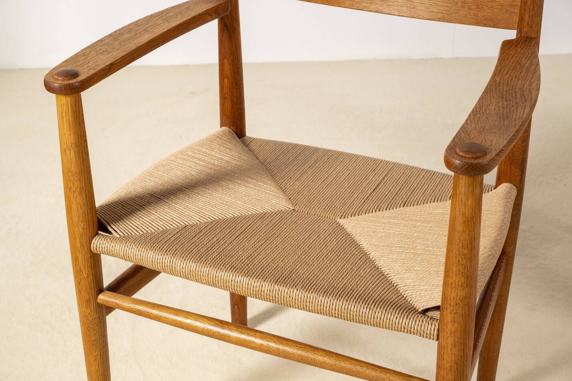 2x Hans J. Wegner CH37 in oiled oak, 1970s Denmark