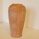 Terracotta vase sunflower decoration 1910, art nouveau