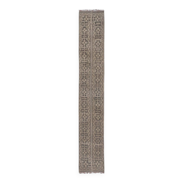 Tapis de couloir turc vintage 55x367 cm