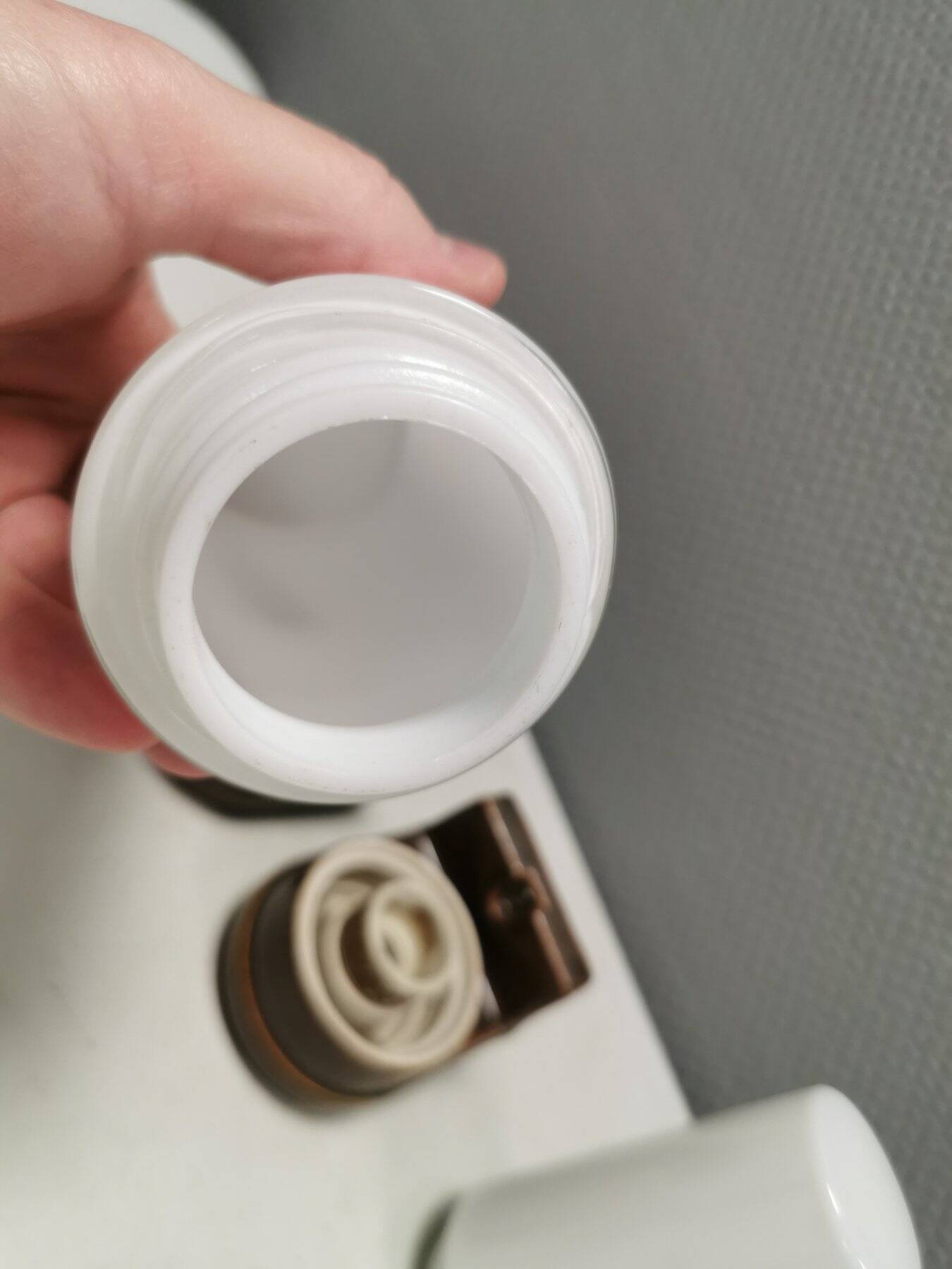 Ceramic bathroom lamp designed by Sigvard Bernadotte for IFÖ Sweden.