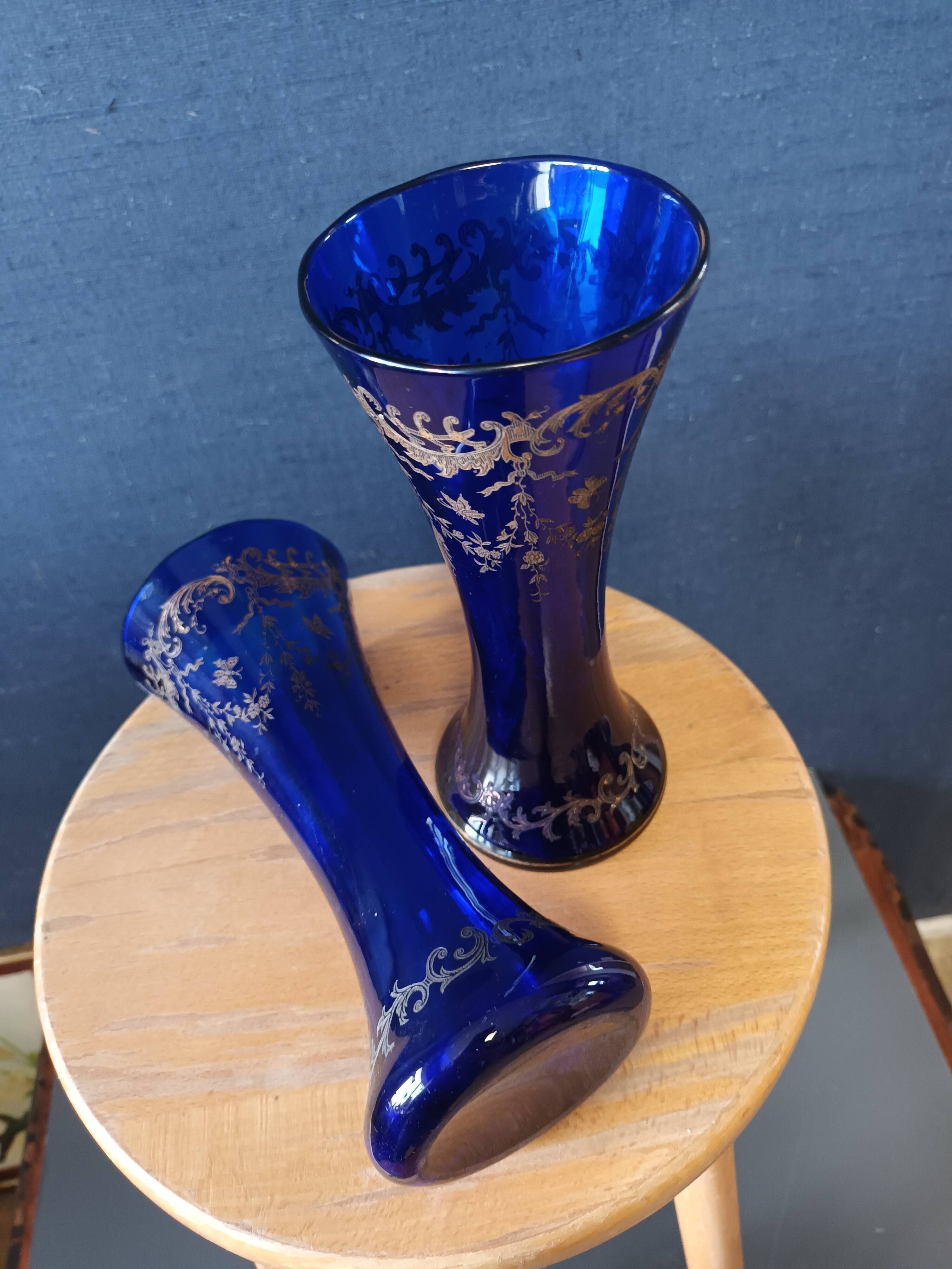 Paire de vase cristal de Sèvres Selency