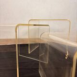 Set of 3 plexiglass nesting tables