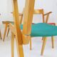 Set of 4 chairs chairs bridge 1950 vintage 50s rockabilly chairs zazou