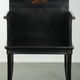 Black wooden chair / side chair from the 20th century in Asian style