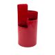 Franco Bettonica, red ceramic vase mod. fb1, Gabbianelli Italy ca. 1970