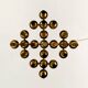 Brutalist Brass Chandelier by Gaetano Sciolari