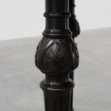 19th Century English side table with geometric wood inlay by John Taylor &