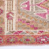 Shades Of Pink Cream Vintage Runner Rug, 85x330Cm