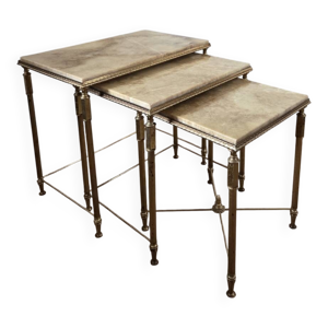 tables gigognes en laiton